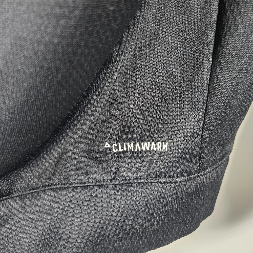Adidas Men's Black Hoodie with White Logo